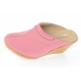 Saboti dama roz din piele naturala, platforme de 7 cm - TEA19ROZ